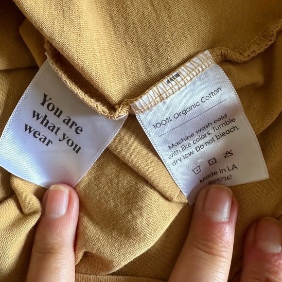 MATE the Label T-shirt, size small, women’s, tan - Picture 3 of 3